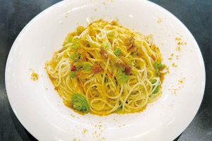 カラスミと青唐辛子のペペロンチーノ