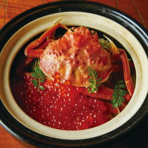 俺の割烹炉ばた新宿_蟹とイクラの土鍋ご飯