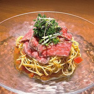 俺のフレンチ・イタリアン大宮_松阪牛ローストビーフと冷たいトマトのカッペリーニ