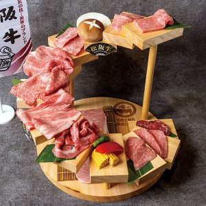 俺の焼肉(各店)_A5松阪牛と黒毛和牛の12段盛